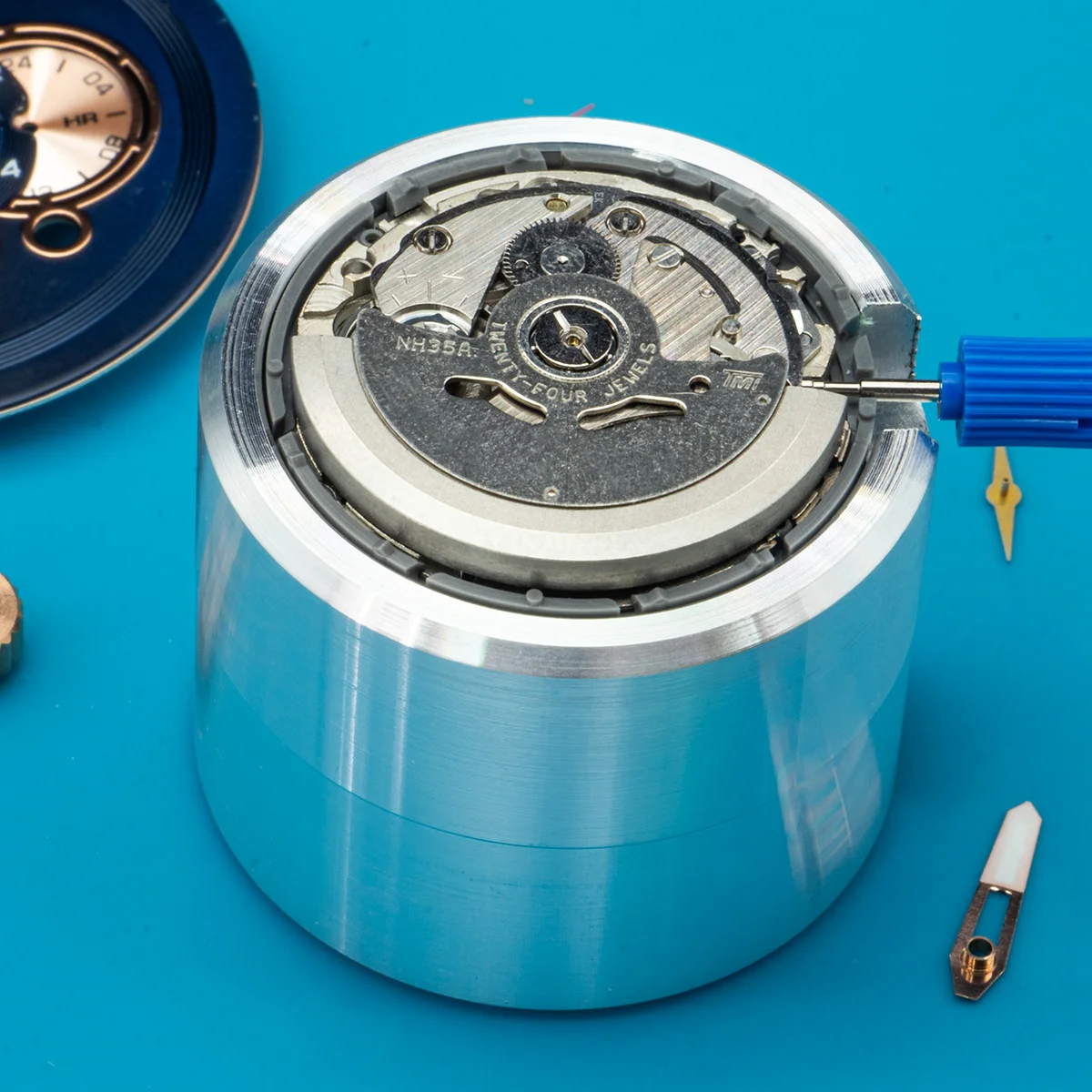 Orologio Movimento Staffa di Supporto per Nh35 Nh36 7s26 7s36 8215 8200 Eta2824 4r35 36 Skx007 Mod Base Fermo Strumento di Montaggio di Riparazione