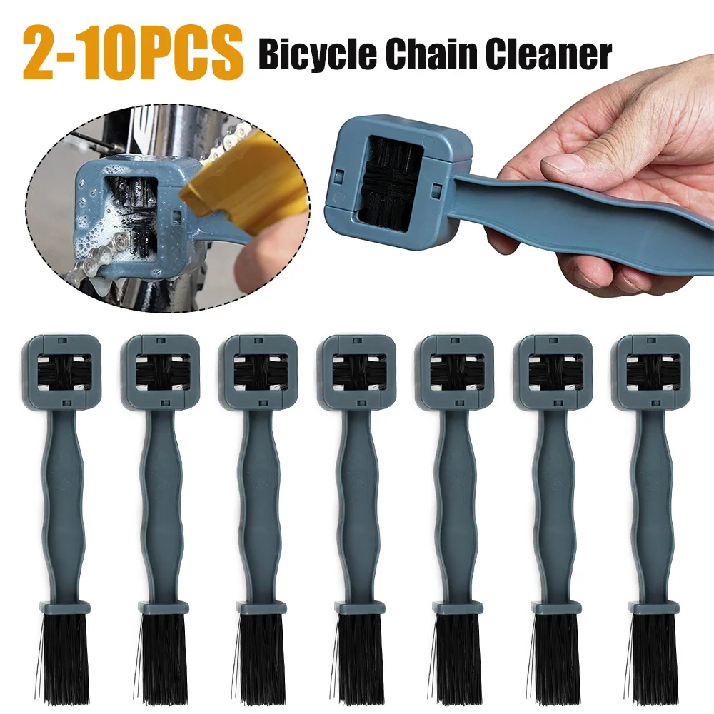 2-10PCS MTB Bike Machine Washer Brush Scrubber Bicycle Chain Cleaner Cycling Wash Tools Portable Waterproof Cycling Elements