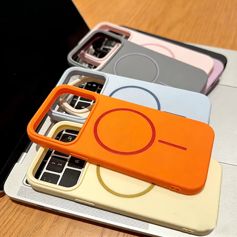 Matte, ultradünne, kabellose Ladehülle für iPhone XR, ähnlich dem 17 Pro, aus Acryl, mit Magnetverschluss, weiche Hülle für iPhone 11 bis 18 Pro, zum Selbergestalten. – Detail 2