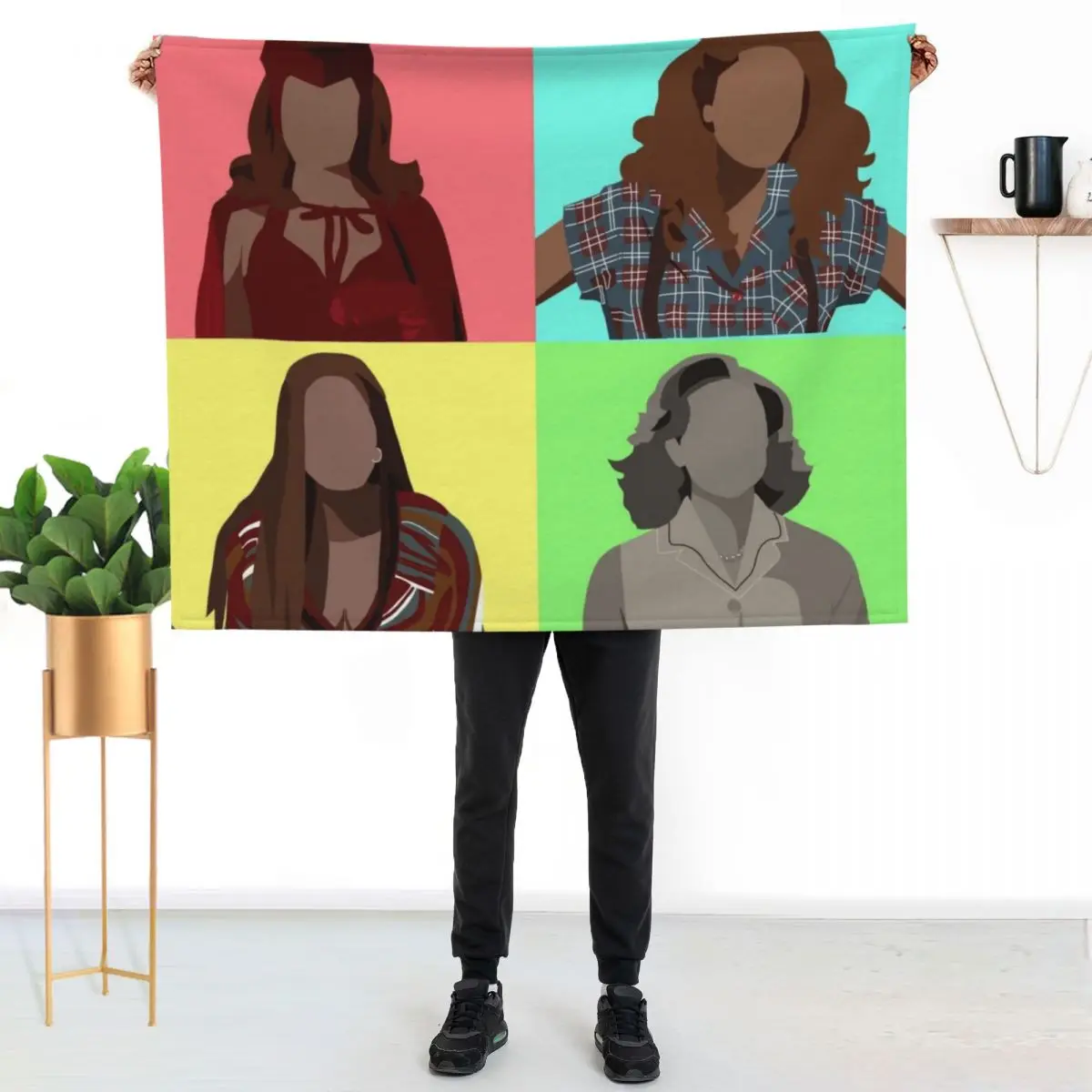 Four Realities Throw Blanket Decorative Throw christmas gifts Moving Tourist Luxury St blankets ands Blankets