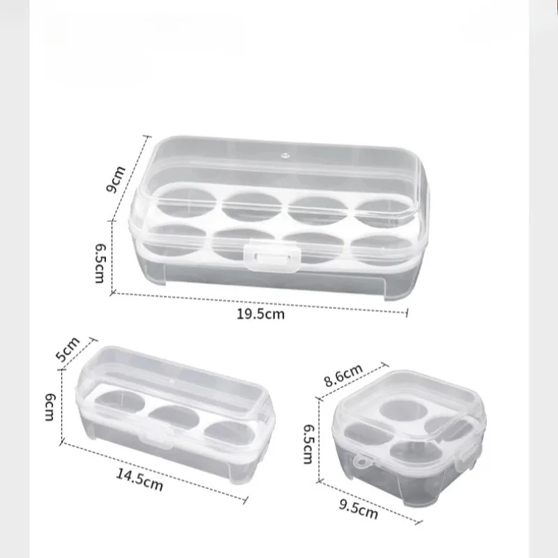 Outdoor Shockproof Egg Box Storage Box, Portable Camping Shatterproof Egg Tray, Home Plastic Protection Box, Travel Shatterproof