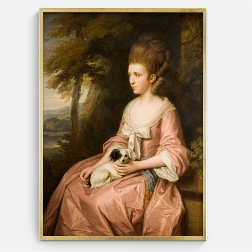 Woman Looking In the Mirror Painting Prints Moody Portrait Poster Antique Feminist Vintage Fashion Wall Art Canvas Painting