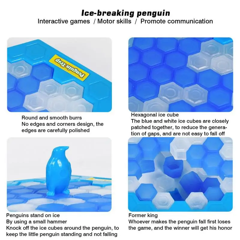 Save Penguin On Ice Game Mini Size Penguin Trap Break Ice Activate Family Party Ice Breaking Kids Puzzle Table Knock Block