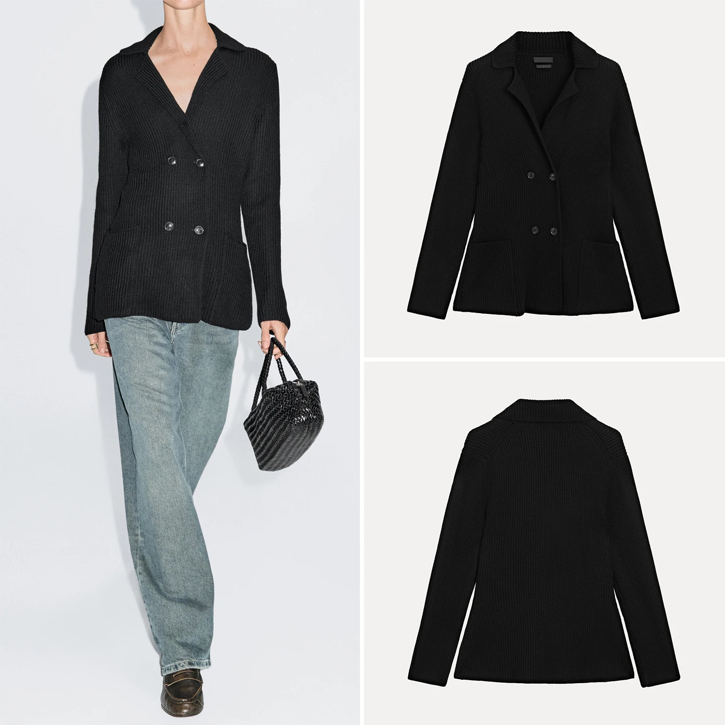 

Модный вязаный кардиган с поясом, двубортный, осенняя коллекция 2025, женская одежда, персонализированный, с длинными рукавами