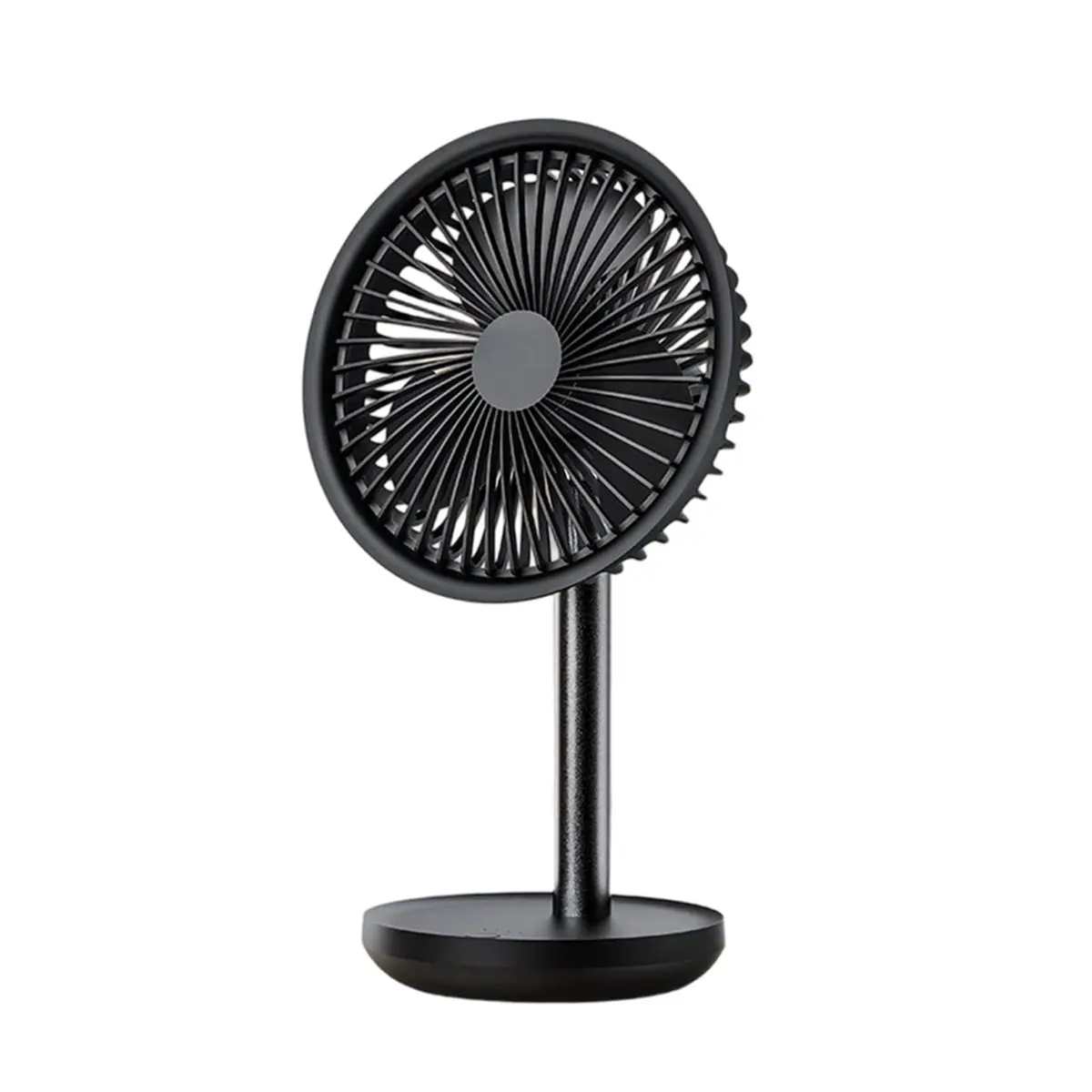 DT75BG Desktop Fan F5 4000mAh Rechargeable Quiet Table Fan 3-Speed Wind Portable Cooling Fan for Home Dorm Students A
