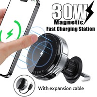 Car Mount Charger Magnetic Wireless Car Charger Air Vent Phone Holder for iPhone 17 Pro Max 16 15 14 13 Fast Charging Station 