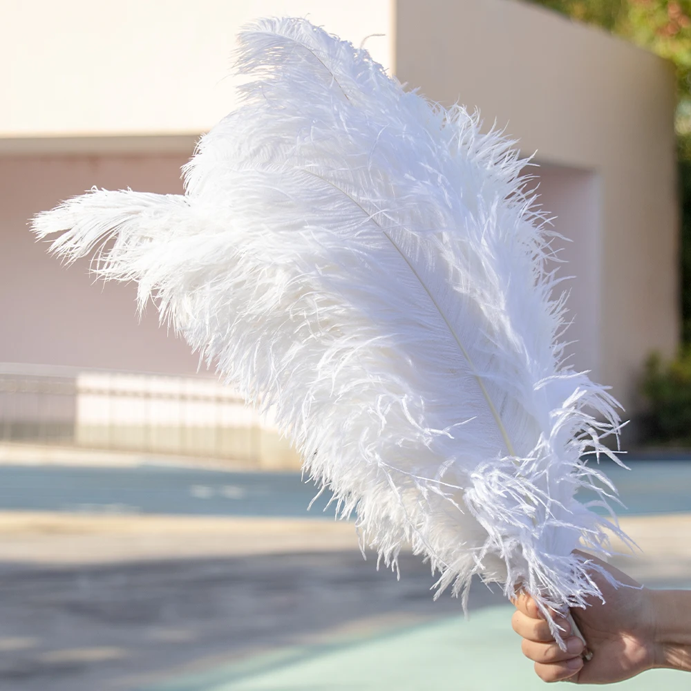 10Pcs Blue Ostrich Feather 15-55cm Natural Plumes for Wedding Party Carnival Decoration Craft Plumes Table Centpiece Accessories