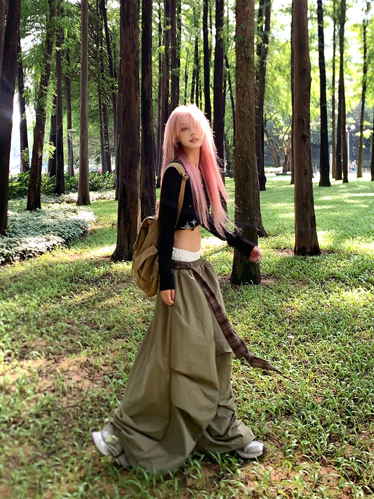 

Съемные широкие брюки для мужчин и женщин, свободные драпированные повседневные брюки для уличных танцев длиной до пола, удобные брюки для отдыха