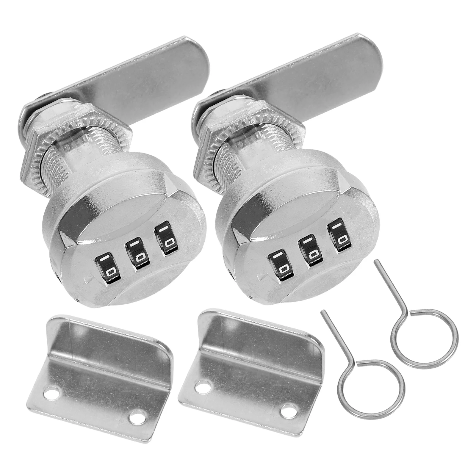 

2 set Password Lock Zinc Alloy Mechanical Combination Cabinet Lock For Drawer File Cabinet Mailbox Durable Secure Locks For Home