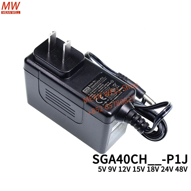 Original MEAN WELL Switch Power Supply SGA40CH18-P1J SGA40CH48-P1J Compact Wall-mounted Type Power Adapter