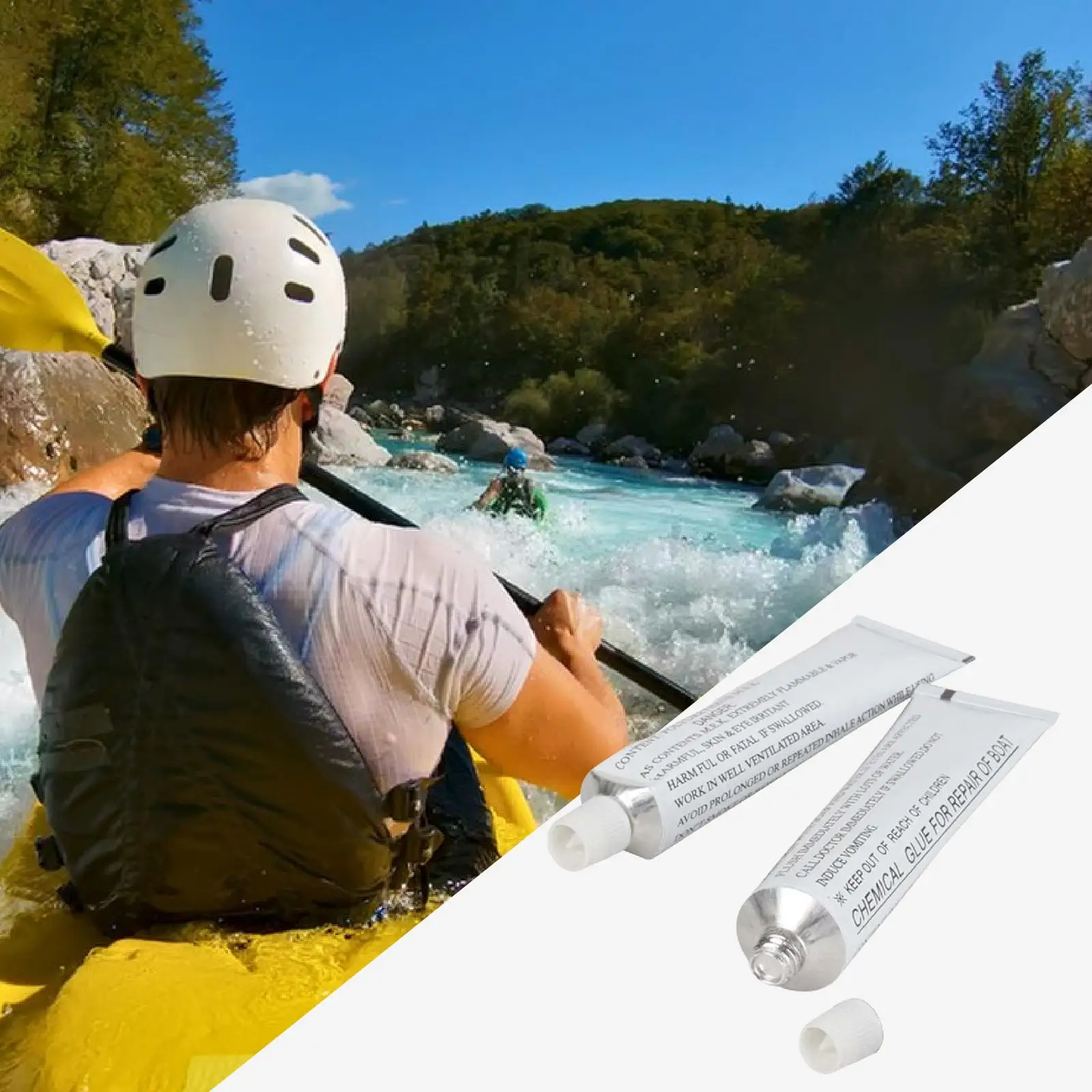 

Inflatable Boat Repair Glue Liquid Patch Adhesive for Raft Kayak Swimming Pool Water Toy Air Mattress