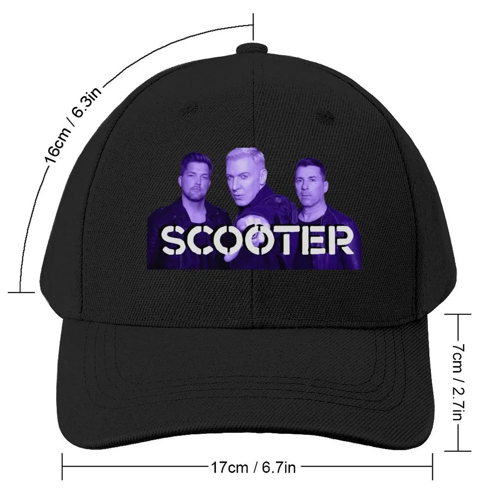 Scooter techno band pro t shirt design Baseball Cap Sunscreen Rave Anime Hat custom Hat Men's Caps Women's