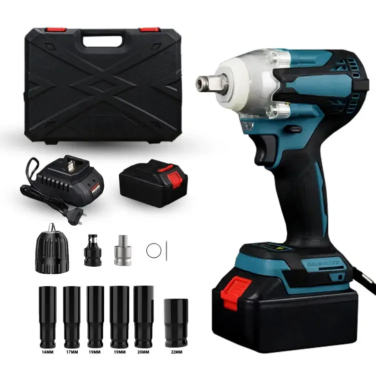 NanTong GuangChen +++++Professional 21V Battery Cordless Impact Wrench Cordless Brushless 600N Impact Wrench Electric