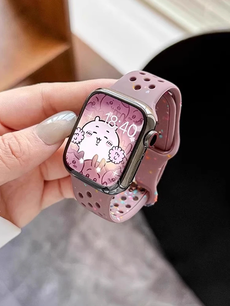 Straps for Apple watch band 10 9 8 7 6 5 4 SE Ultra 2 42mm 46mm 45mm 44mm 49mm Sport Silicone bracelet correa iWatch 40 38 41mm