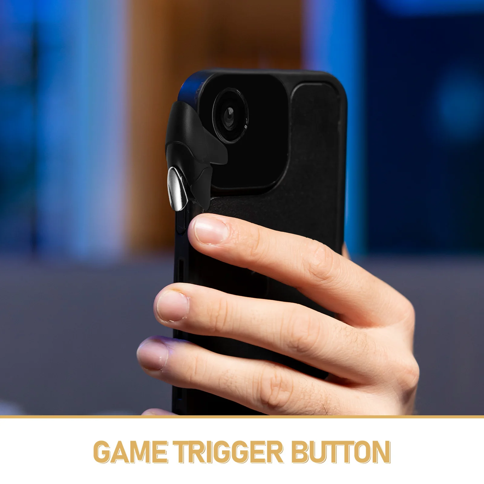 1 paio di pulsanti fisici per controller di gioco mobile, trigger sensibile per giochi su telefono, design leggero e portatile