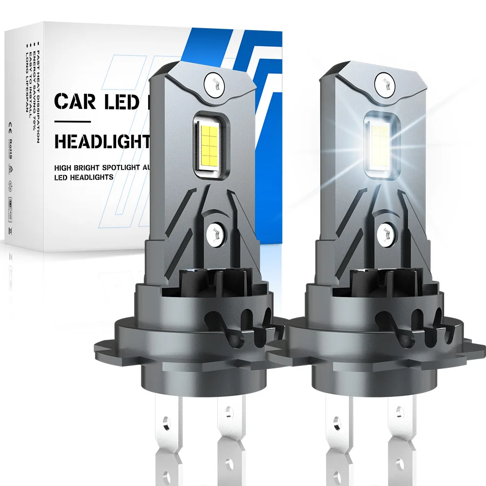 Katur 2pcs H7 Led Headlight For Cars Best H7 No Adapter Required Powerful 6000K White For Peugeot 3008 2008 308 2009 2023