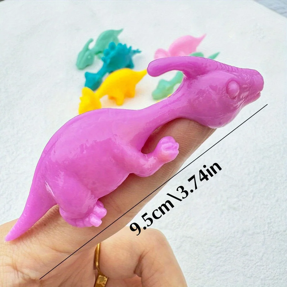 Dinosaur Themed Finger Launchers Set - Fun Elastic Flight Practice Bow And Arrow Game Stress Relief Party Activity Gifts