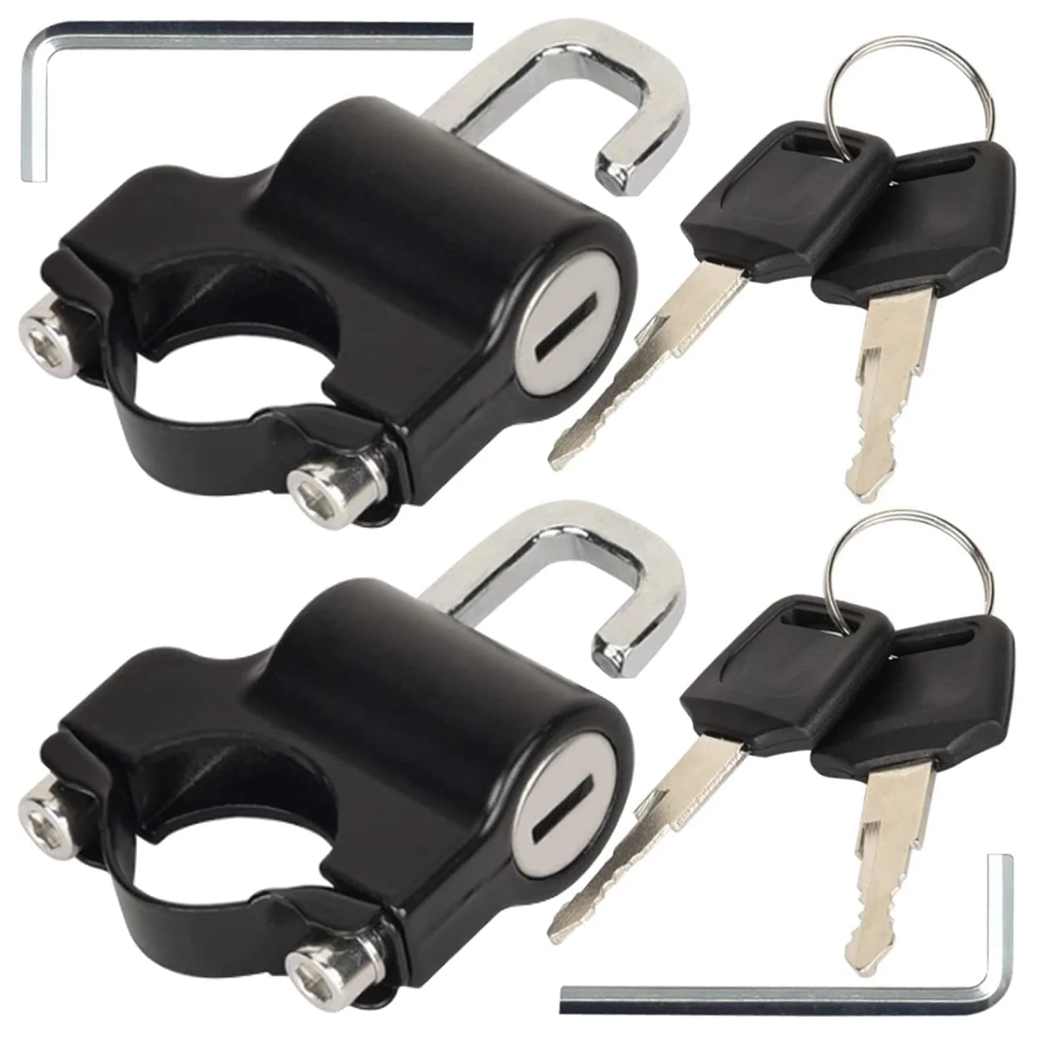 

2Pcs 22mm Universal Handlebar Motorcycle Helmet Lock Motorcycle Anti-Theft Lock Motorcycle Lock