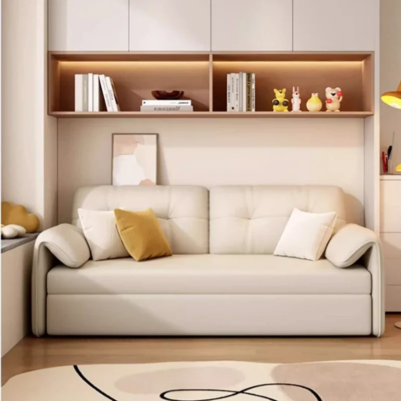 

For Ergonomic Living Room Sofa European Bed Beige Nordic Sleeper Small Double Couch Puffs Single Replica Divano Unique Furniture