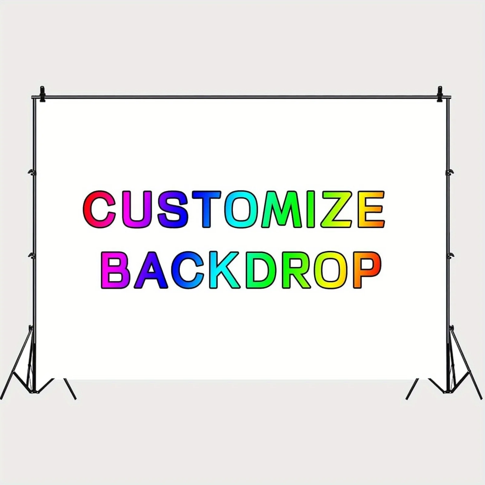 1pc Custom Backdrop Banner with Photo(NO STAND) - Photography Background for Birthdays, Weddings, Anniversaries, Parties