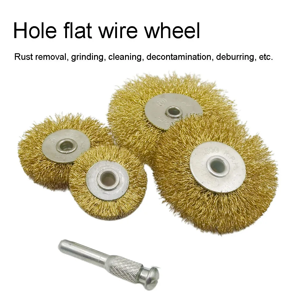 

Flat Crimped Stainless Steel Wire Wheel Brush Deburring Rust Scale Angle Grinder Polishing Rust Removal Tools