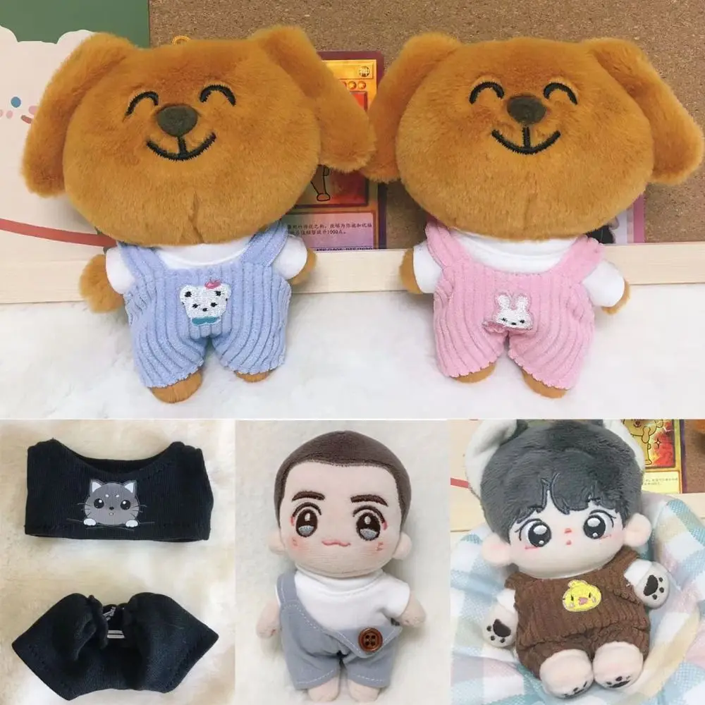 High Quality Cute Doll T-shirt Mini Cartoon Style Cartoon Plush Jumpsuit Dolls Toys Accessories 10cm Cotton Doll