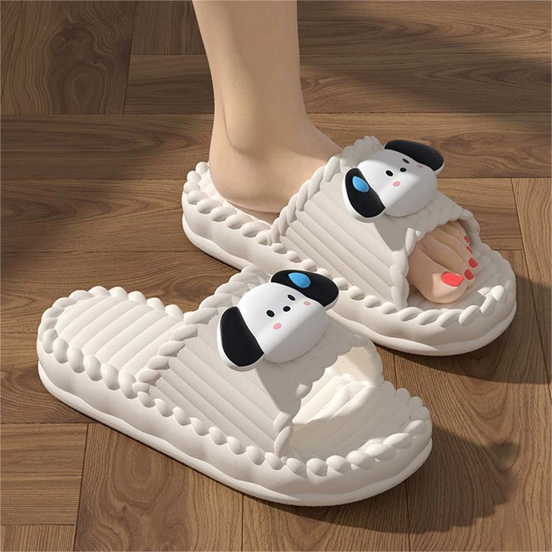 

Женские летние домашние тапочки 2024 Новый стиль Модные Повседневные универсальные сандалии на толстой нескользящей подошве для ванной комнаты