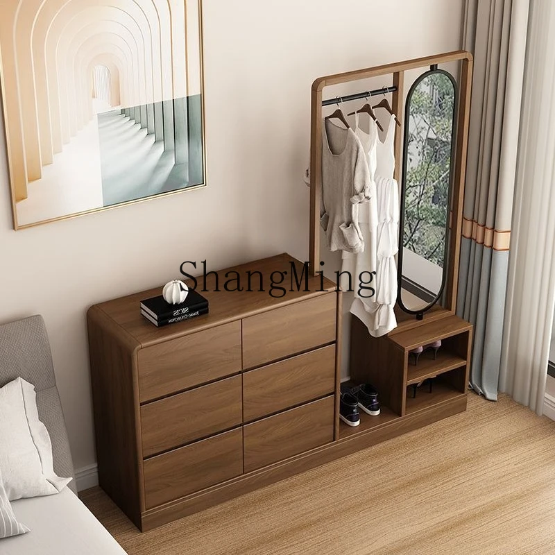 

SM solid wood chest hanger integrated bedroom locker hanger simple large capacity storage cabinet