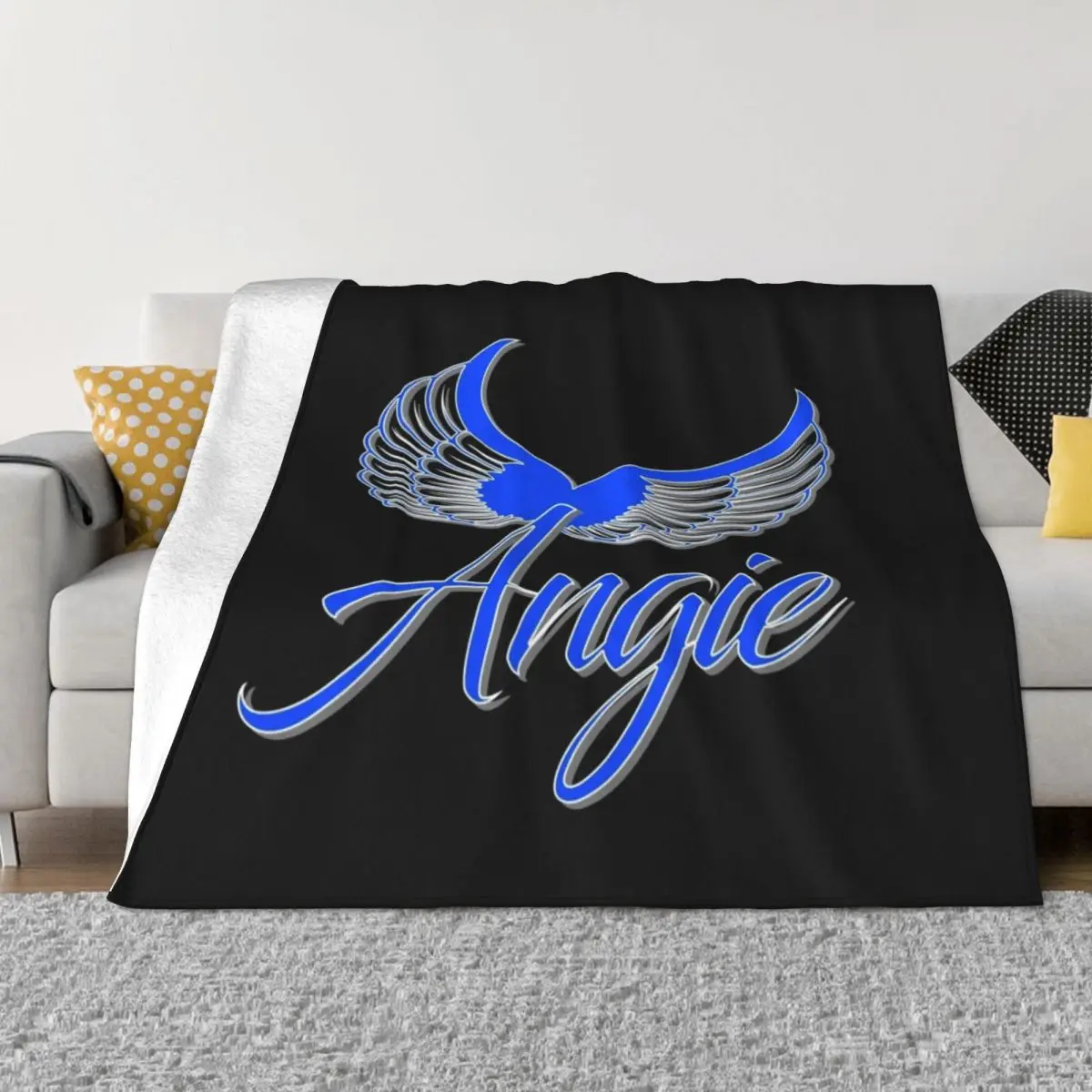 

Angie "Messenger of God" Throw Blanket Flannels Blanket Beach Blanket