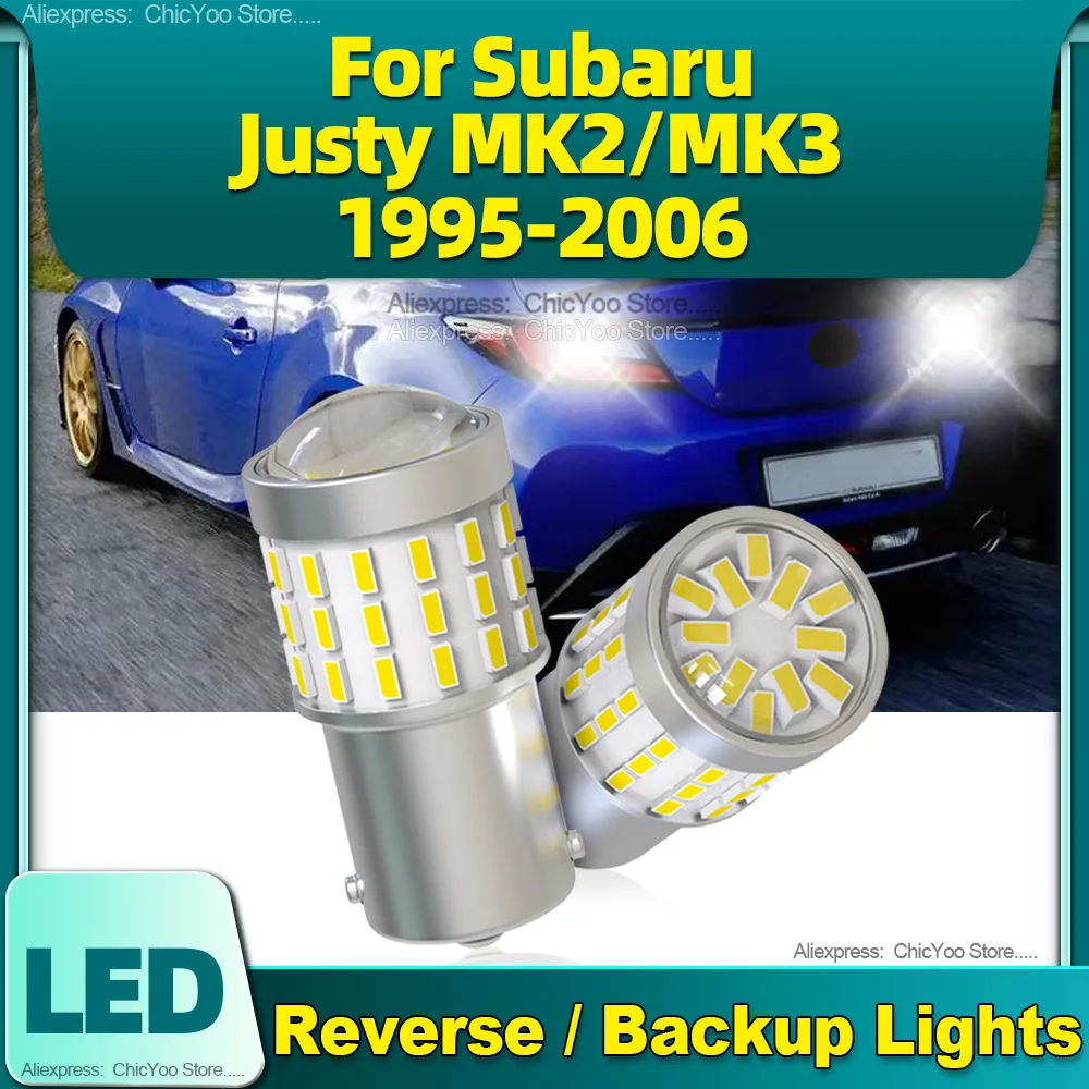 

2Pcs 1156 Led Bulbs P21W BA15S Super Bright Car Reverse Lamps 12V For Subaru Justy MK2/MK3 1995 1996 1997 1998 1999 2000 01-2006