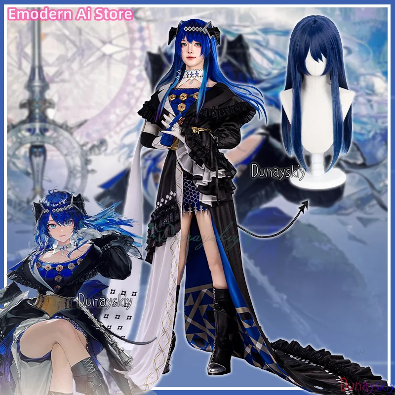 

Game Arknights Mostima Cosplay disfraz Wig Headwear Tail Full Set Accessories Ambience Synesthesia For Women Halloween Party