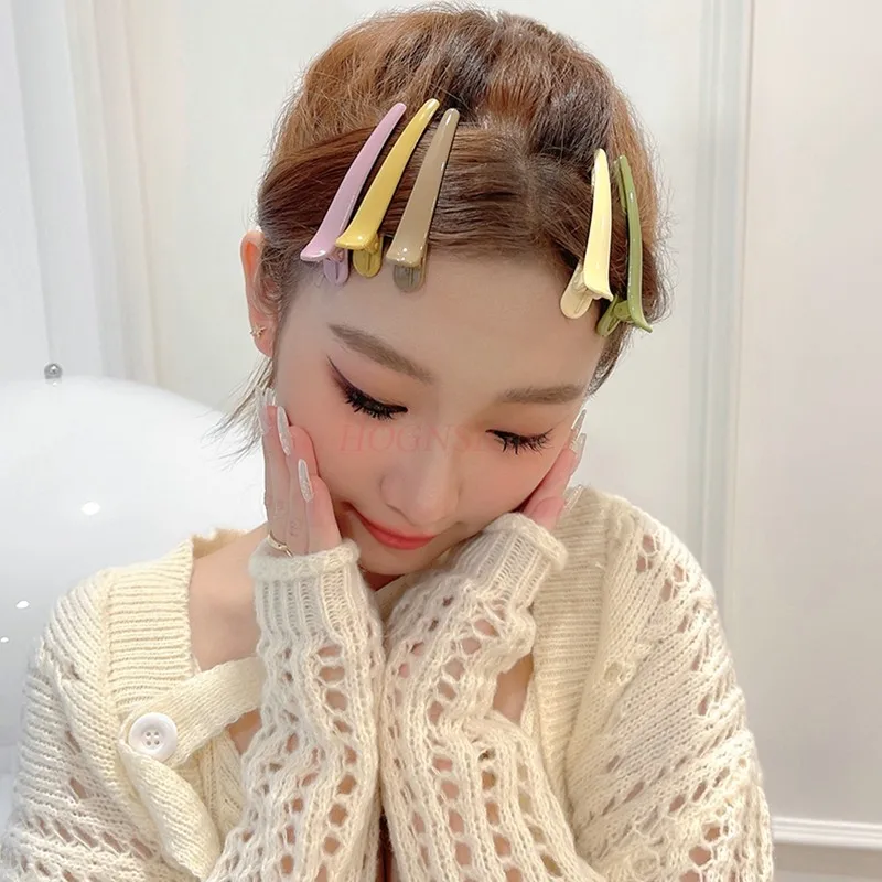 Colorful duckbill clip for women's hair clip, front bangs clip, one line clip for temperament headwear