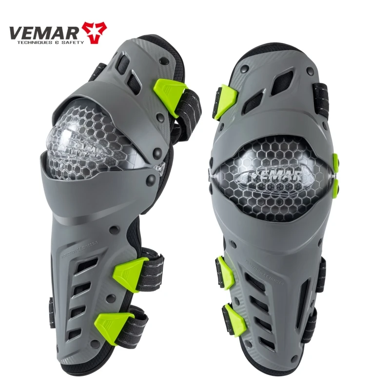 VEMAR Four-Season Motorcycle Knee Protection Riding Leg Guards for Off-Road, Abrasion-Resistant and Shock-Absorbing Knee Pads