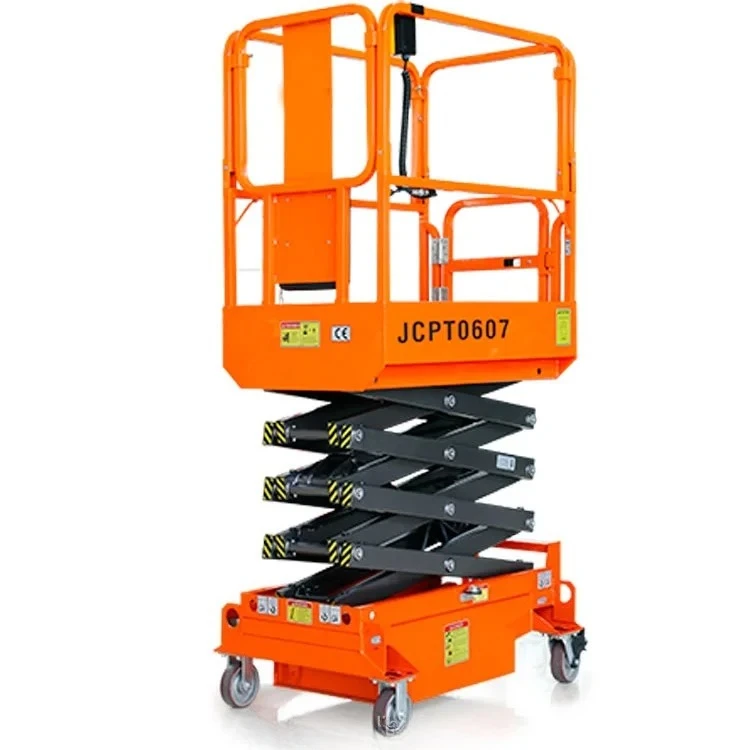 Customized Mini Electric Scissor Lift 6m Self Propelled, Easy to Handle Aerial Work Platform