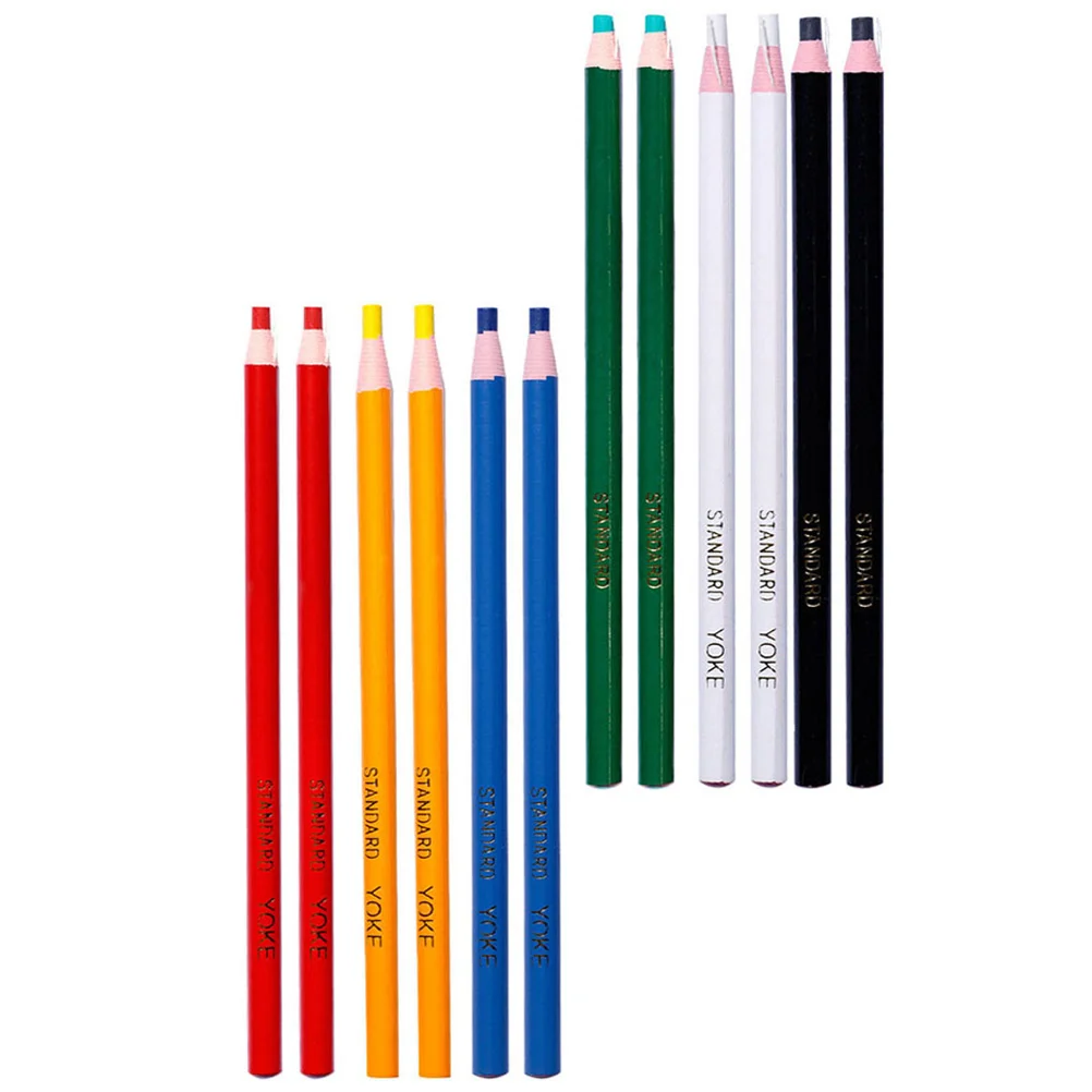 

12 Pcs Crayon Multi-use Grease Pencils Wax Marker Pens Peel-off China Markers Painting Tools Paper Drawing