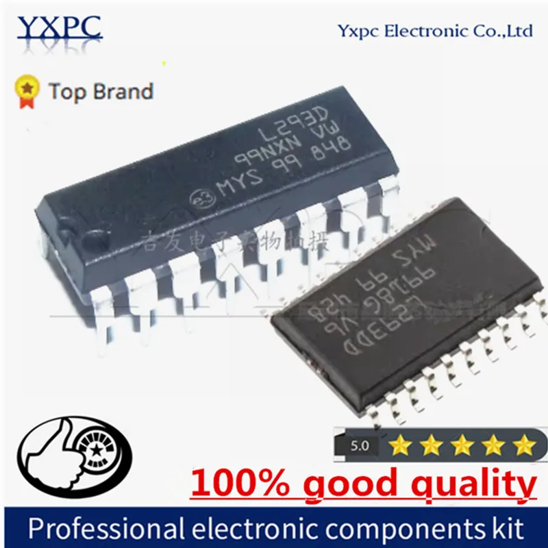 5pcs L293D DIP16 L293DD SOP-20 L293 Chips