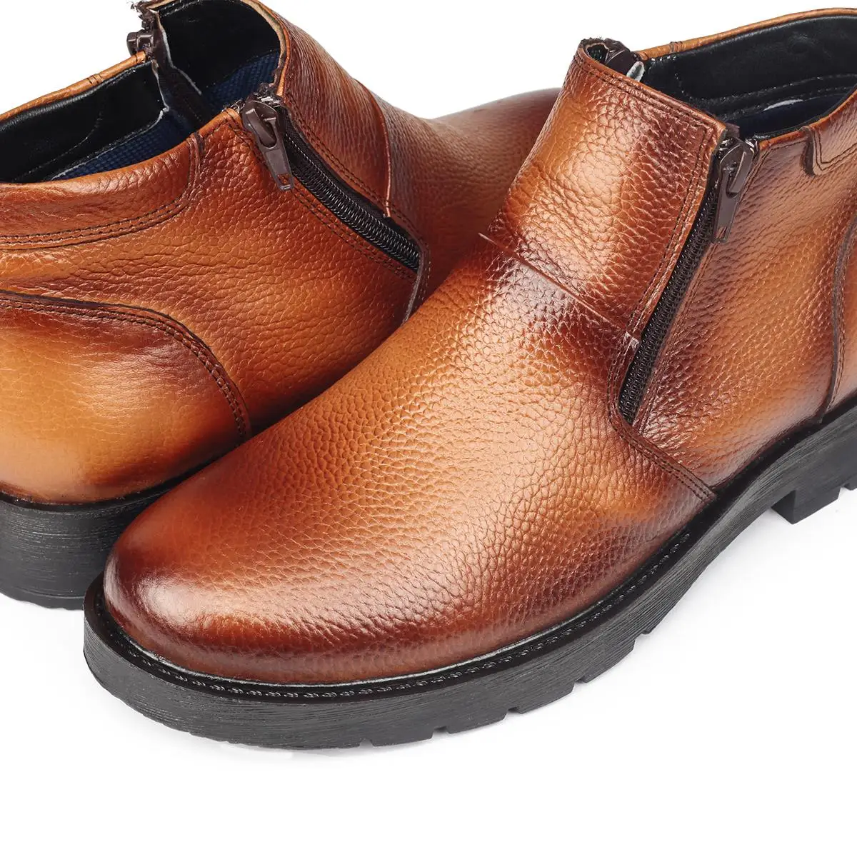 Ducavelli Chelsea Sepatu Bot Log Ritsleting Sol Antiselip Kulit Asli, Sepatu Bot Ritsleting Sepatu Chelsea, Kulit Asli