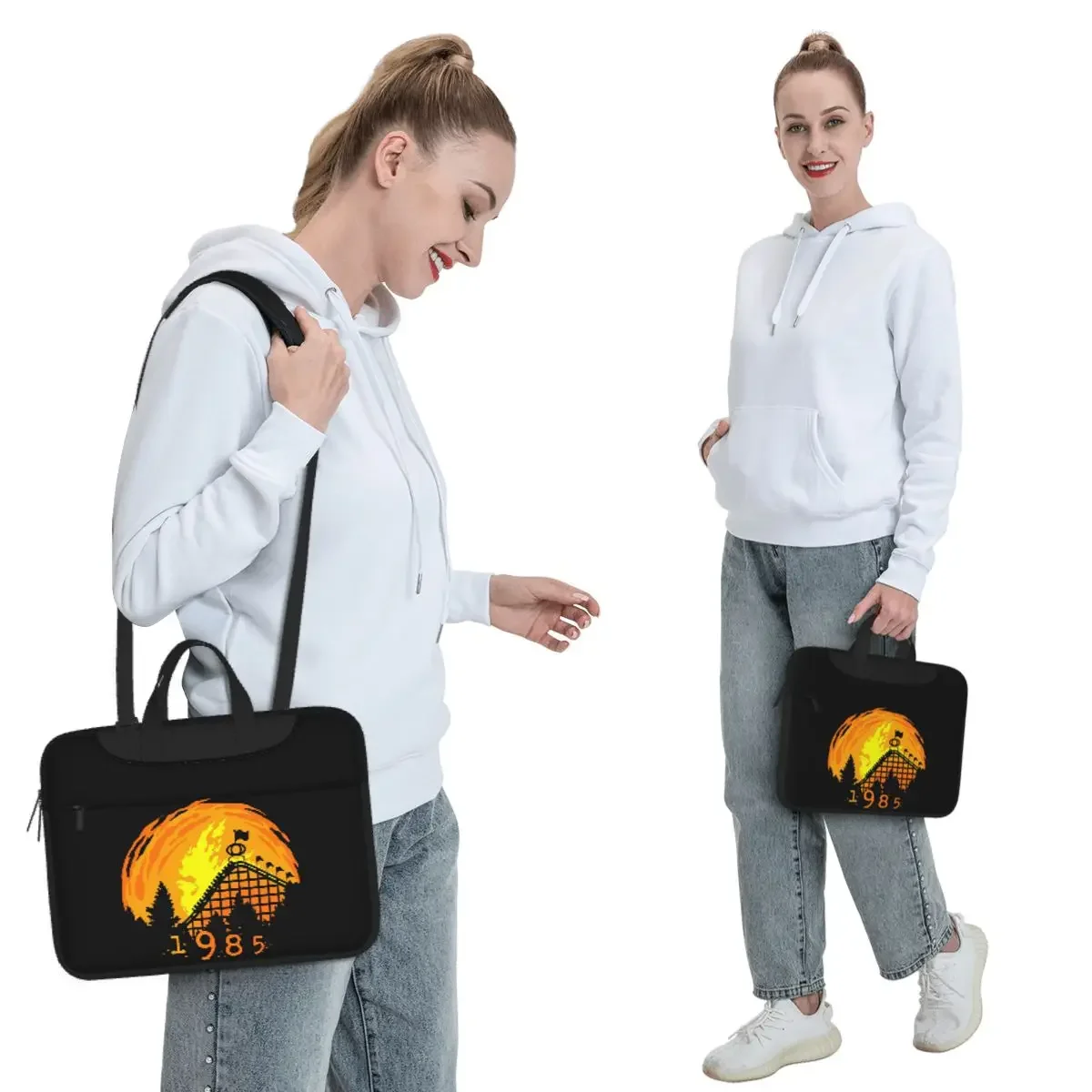 CAMPIRE Phoenix Wooden Rollercoaster At Knoebels Crossbody Laptop Bag Case Computer Bag 13 14 15.6 Inch Notebook Pouch Macbook
