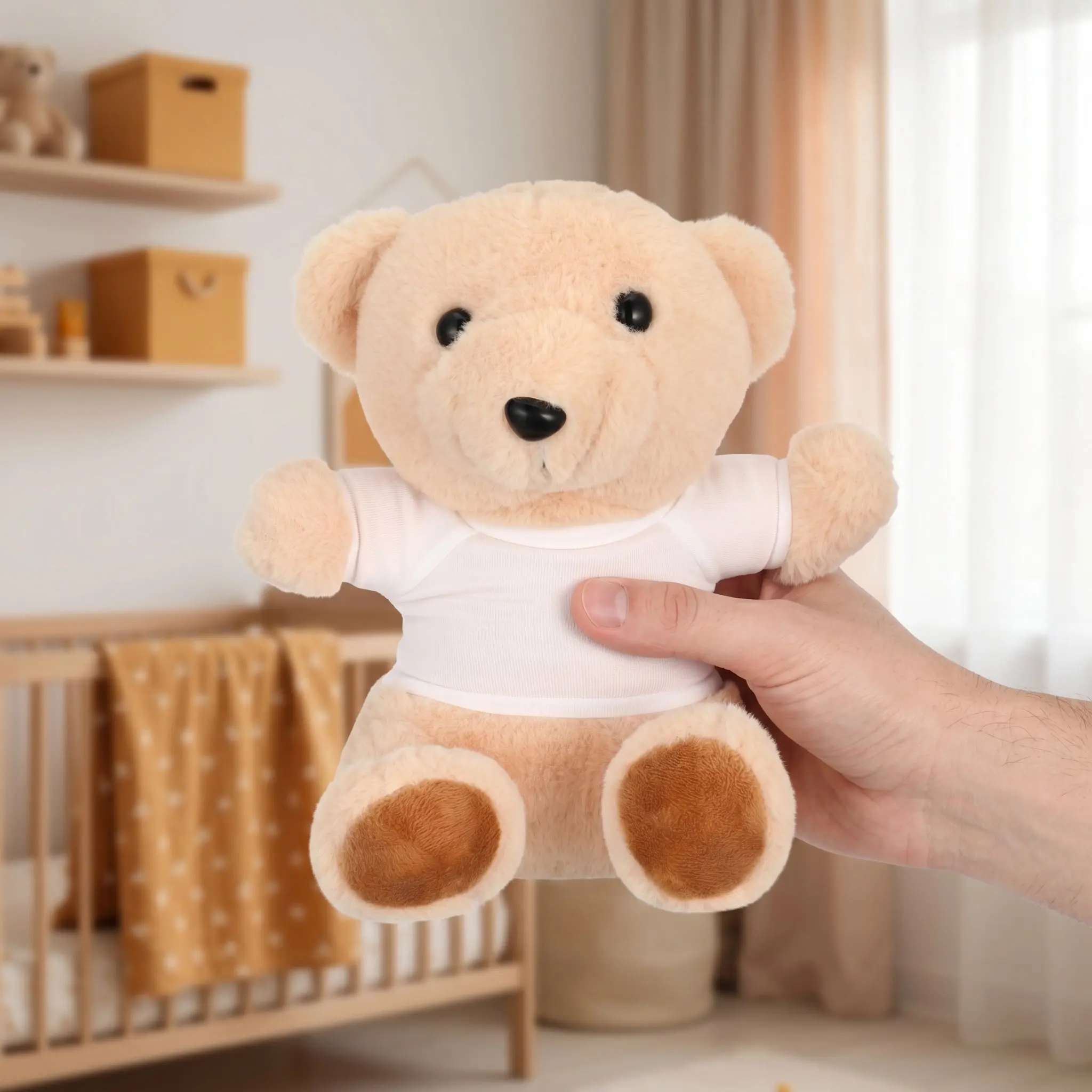 

6Pcs Bear T Shirt Clothes Lovely Small Costume Reusable Cotton Set Cute Dress Up Clothes for Decoration Stuffed Animal Shirt