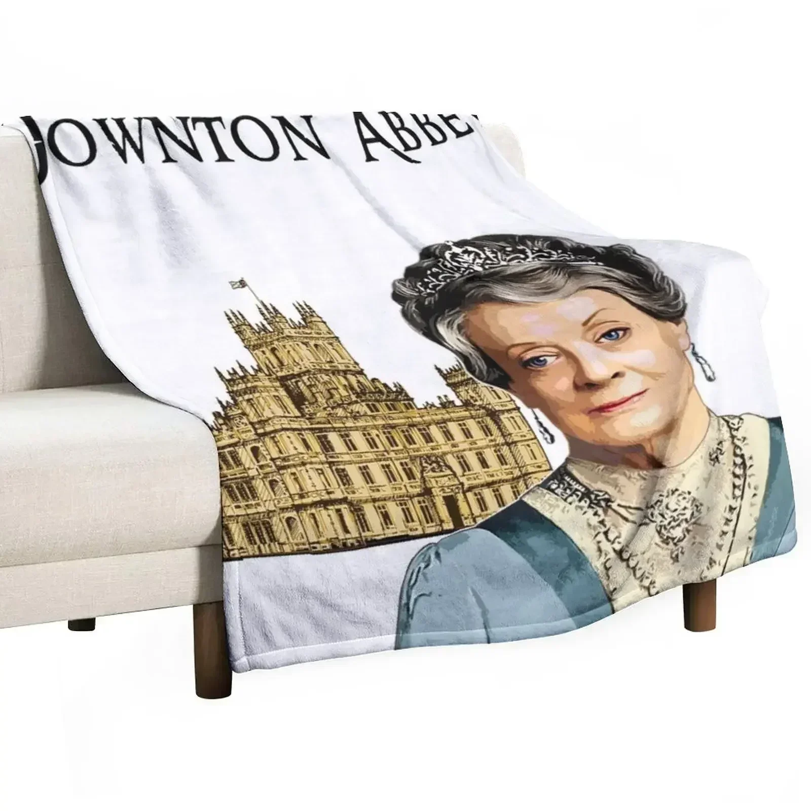 Downton Abbey Lady Violet Crawley Throw Blanket Moving Winter beds Blankets