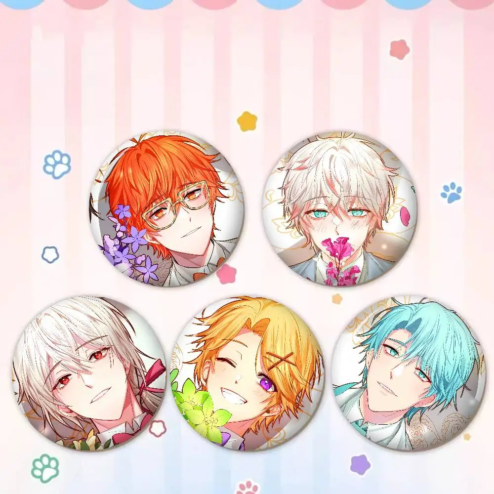 Game Mystic Messenger 32/44/58MM Customizable Button Pins Cute Funny Creative Badge Jewelry Decor