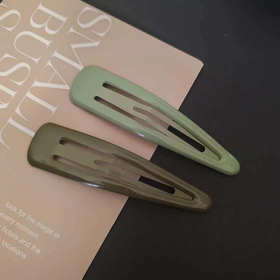 2er-Set bunte, 10 cm große, massive BB-Haarspangen aus hochwertiger Legierung in Unifarben für Mädchen und Frauen – Vintage-Haarspangen und Haar-Accessoires – Detail 7