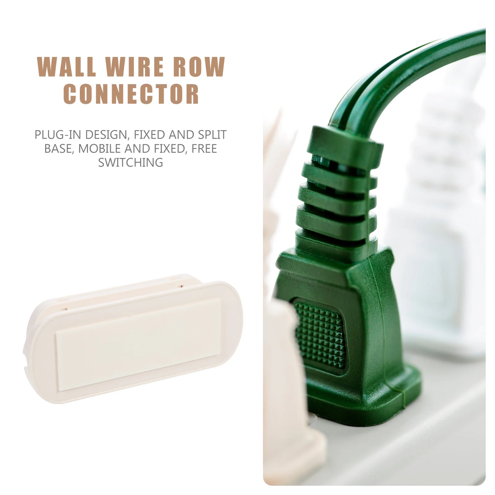 رف قطاع الطاقة المعلق، حامل قطاع الطاقة الحر، مادة ABS الممتازة، دعم ثابت، تفاصيل دقيقة تحت مقبس المكتب #2