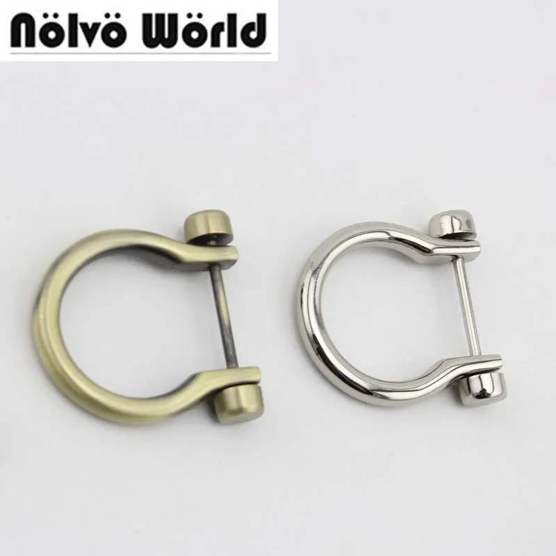 

10pcs 7/8" wide Chrome Antique D ring Screw D ring purse making Metal hardware purse hardware bag hardware