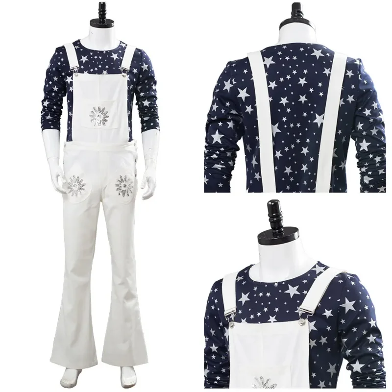 Adult Rocketman Elton John Cosplay Costume Shirt Pants Outfits Halloween Carnival Suit