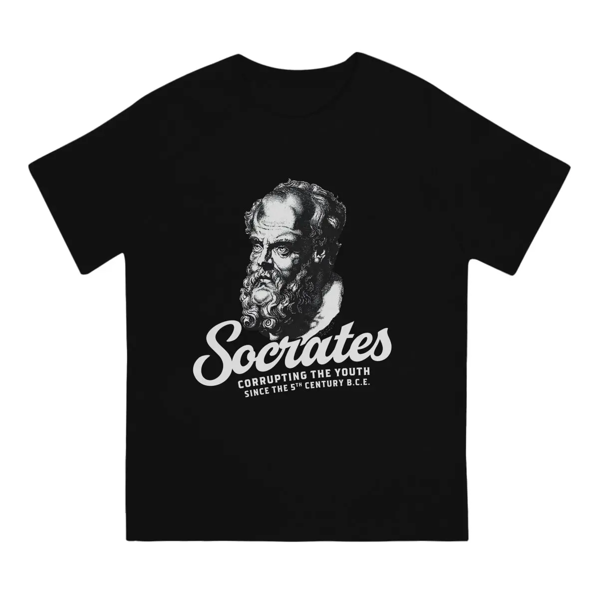 Men's Socrates Corrupting T Shirt Philosopher Cotton Tops Casual Short Sleeve O Neck Tees Graphic Printed T-Shirt