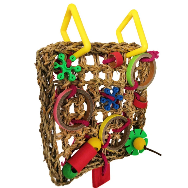 Colorful Parrot Hanging Toy - Chewing, Training & Swinging 3