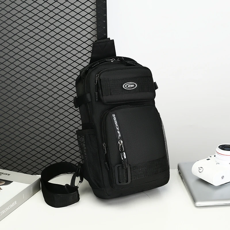 

Мужская деловая, модная, повседневная, универсальная новая нагрудная сумка, сумка через плечо, спортивная сумка с множеством карманов, для поездок на работу и прогулок.