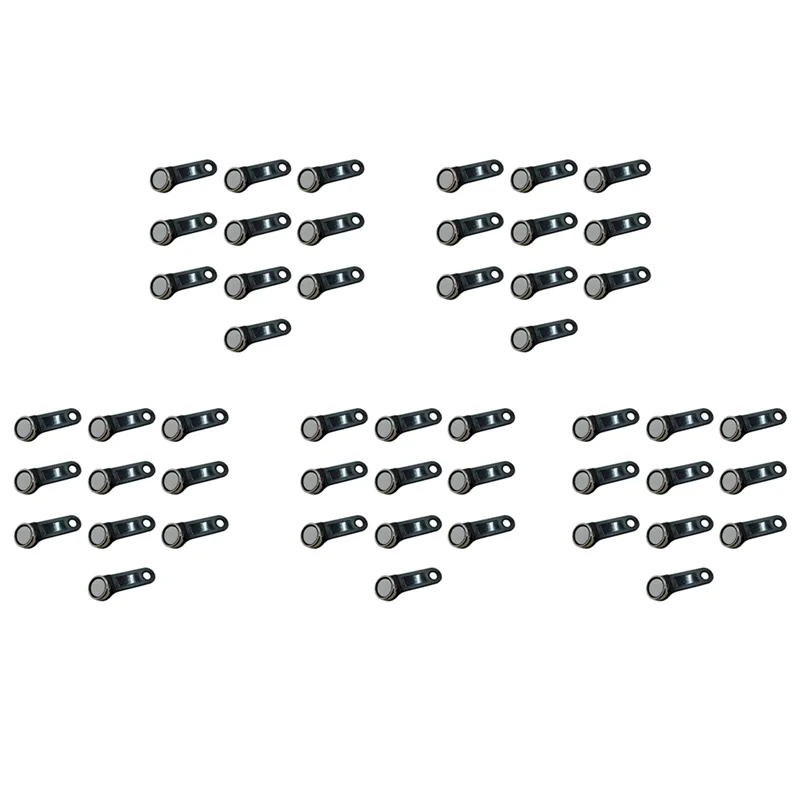 

ABGB-50Pcs DS1990A-F5 TM Card Ibutton Tag с настенным черным покрытием
