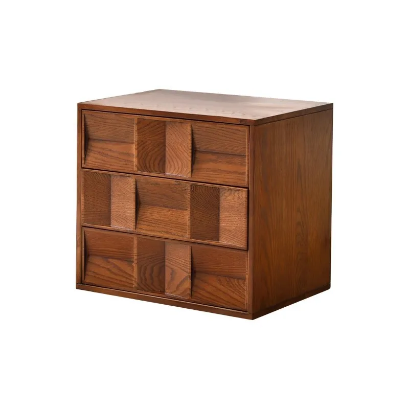

Mid-style storage chest of drawers combination module solid wood sideboard household storage sideboard